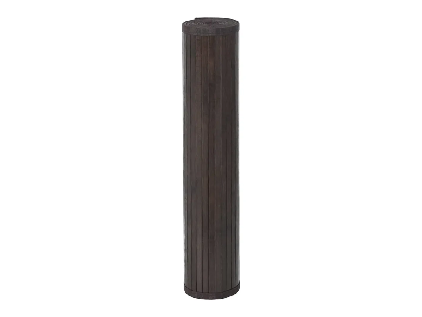 Alfombra cuadrada marrón oscuro 100x100 cm bambú Marru00f3n Best