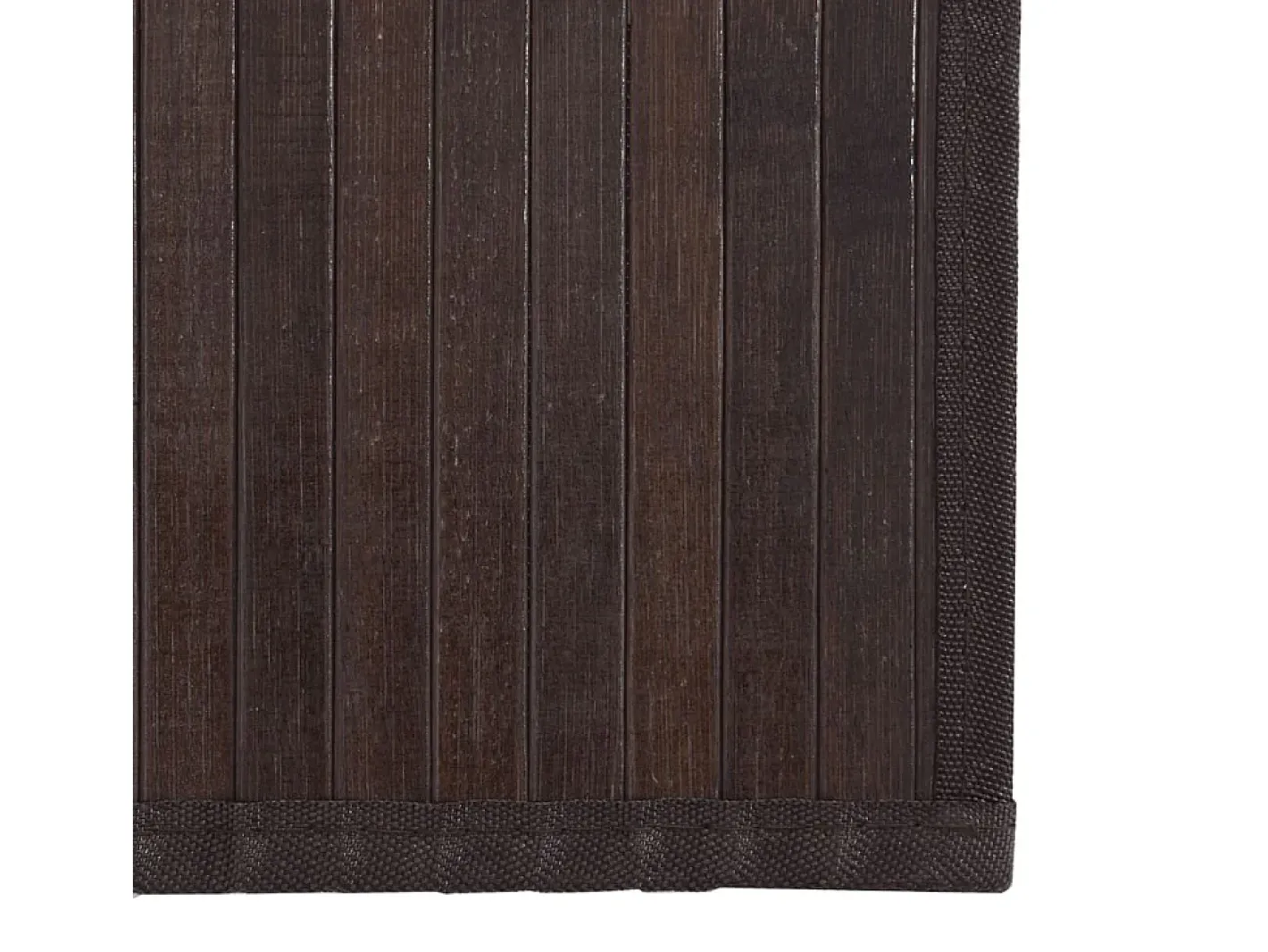 Alfombra cuadrada marrón oscuro 100x100 cm bambú Marru00f3n Best