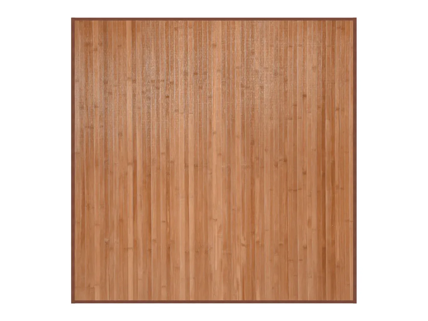 Alfombra De Cocina|Alfombra Redonda-Alfombra cuadrada natural 100x100 cm bambú Marru00f3n