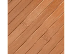 Alfombra De Cocina|Alfombra Redonda-Alfombra cuadrada natural 100x100 cm bambú Marru00f3n