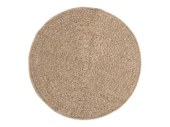Alfombra de 90 cm con aspecto de yute, para interior y exterior Marru00f3n