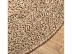 Alfombra de 90 cm con aspecto de yute, para interior y exterior Marru00f3n