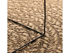 Alfombra de 90 cm con aspecto de yute, para interior y exterior Marru00f3n