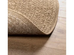 Alfombra de 90 cm con aspecto de yute, para interior y exterior Marru00f3n
