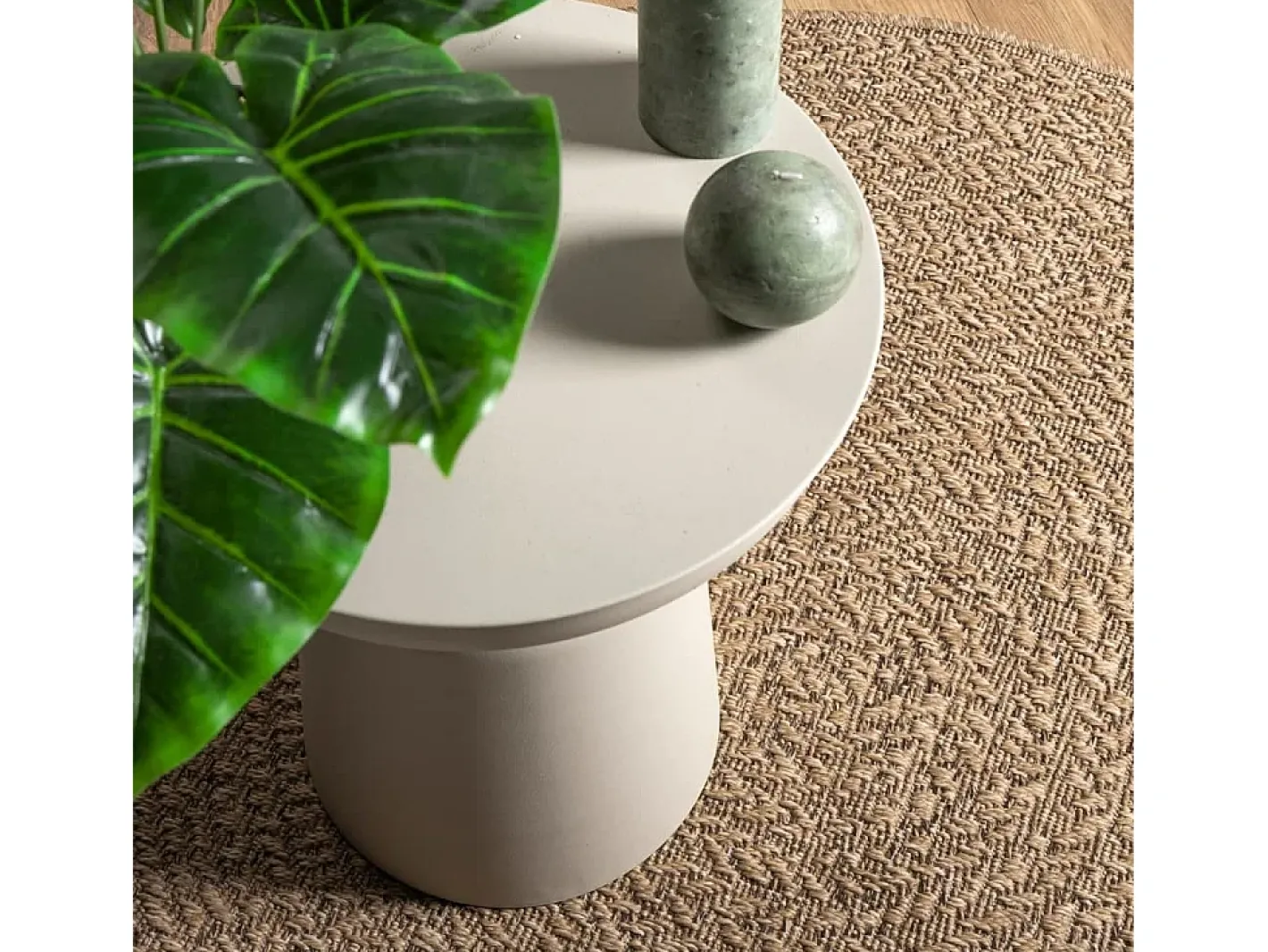 Alfombra de 160 cm con aspecto de yute, para interior y exterior Marru00f3n New