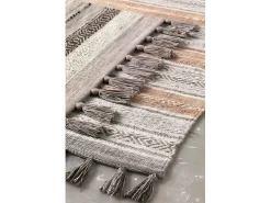 New MIMÍ Alfombra de algodón FORMENTERA de 60x120cm color Beige