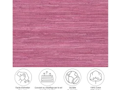 Alfombra de algodón tejida a mano y reversible 40x60 cm Fuchisa Happy Cotton Fucsia Best