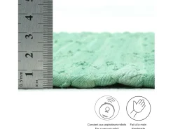 Alfombra de algodón tejida a mano y reversible 120x180 cm Menta Happy Cotton Verde almendra Online