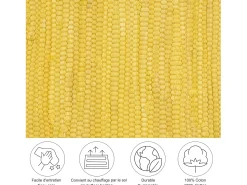 Alfombra de algodón tejida a mano y reversible 120x180 cm Happy Cotton Amarillo Sale