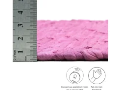 Alfombra de algodón tejida a mano y reversible 160x230 cm Fuchisa Happy Cotton Fucsia Sale