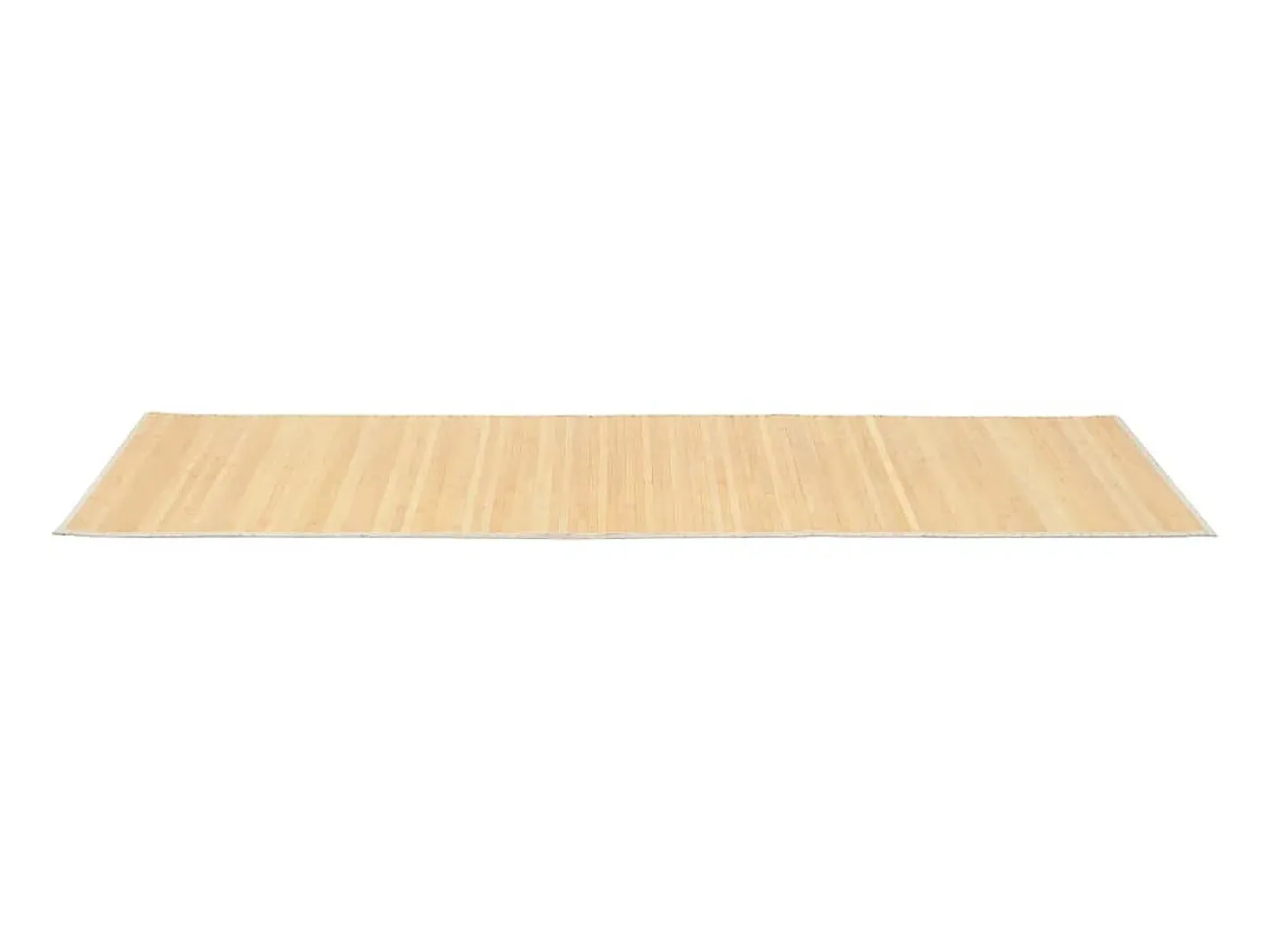 Alfombra de bambú color natural 80x200 cm ES28245 Beige New
