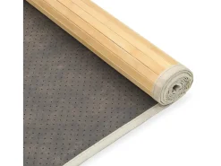 Alfombra de bambú color natural 100x160 cm ES18710 Marru00f3n New