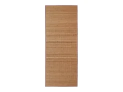 Alfombra De Cocina-Alfombra de bambú marrón con láminas rectangulares 150 x 200 cm Marru00f3n