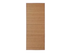 Alfombra de bambú marrón con láminas rectangulares 80 x 300 cm Marru00f3n Outlet