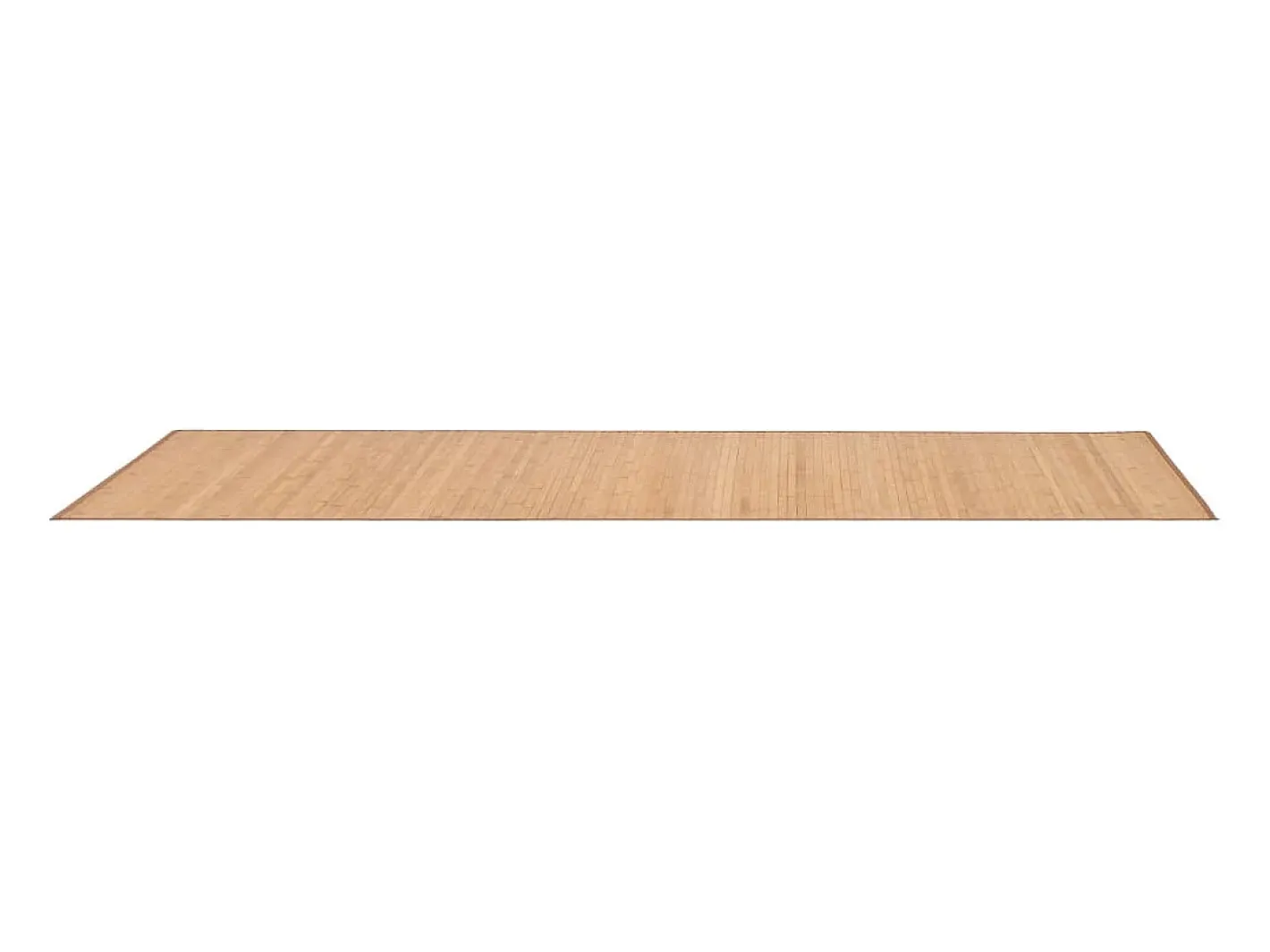 Outlet Clicnbuy Alfombra de bambú marrón 80x300 cm Marru00f3n