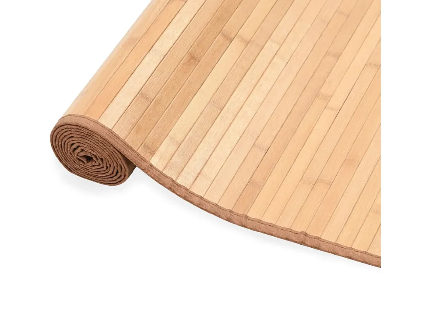 Outlet Clicnbuy Alfombra de bambú marrón 80x300 cm Marru00f3n