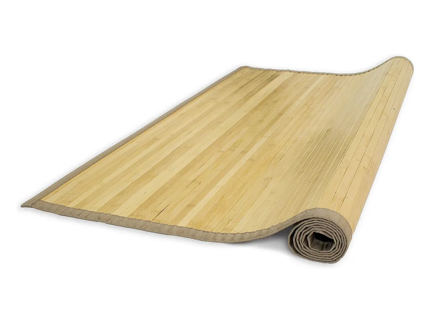 Online Alfombra de bambú 80x300 cm clara Marru00f3n