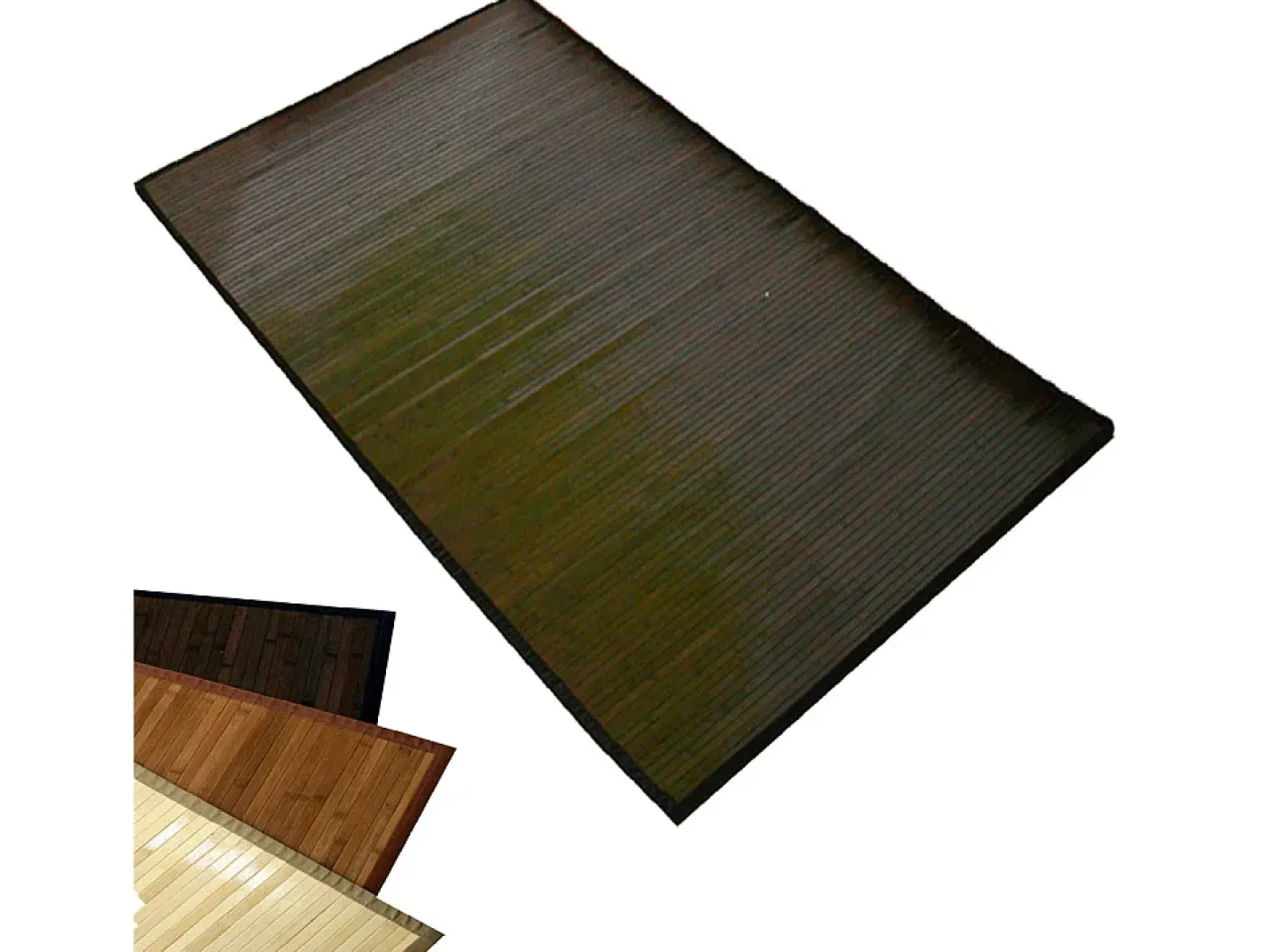 Online Alfombra de bambú 200x200 cm Marrón Marru00f3n