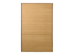 Alfombra de bambú 100x160 cm Marrón Marru00f3n New