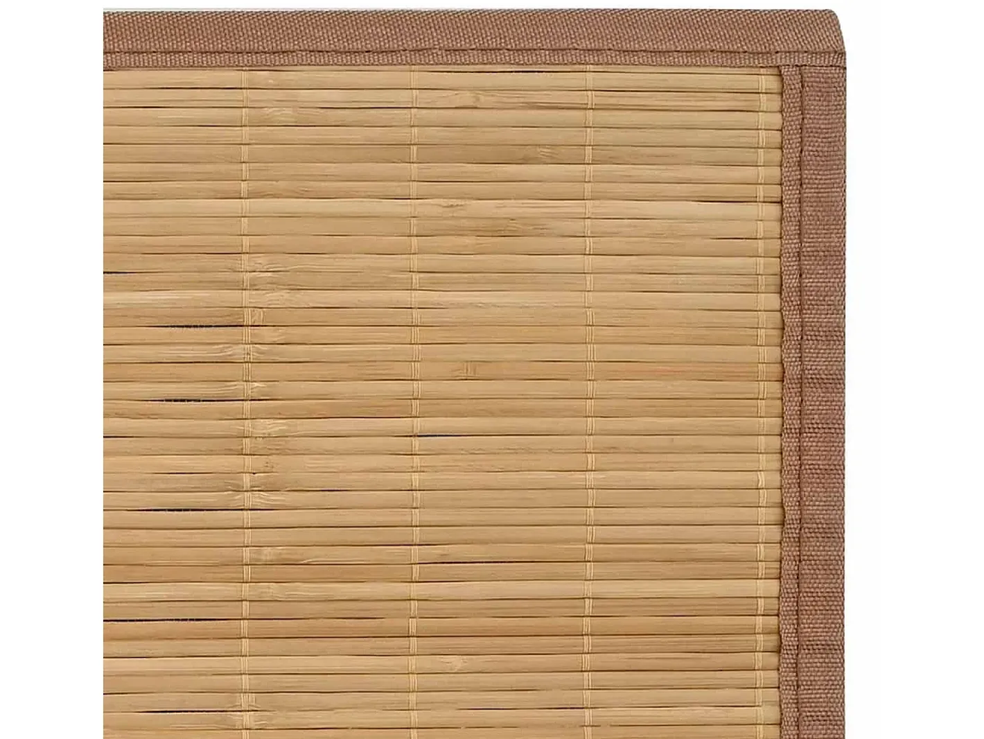 Alfombra de bambú 100x160 cm Marrón Marru00f3n New