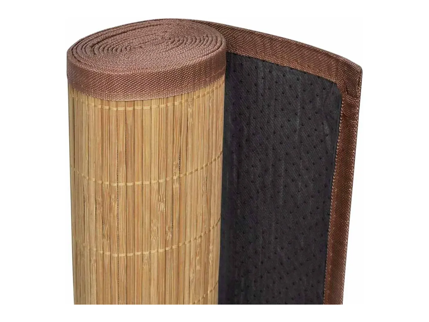 Discount Alfombra de bambú 160x230 cm Marrón Marru00f3n