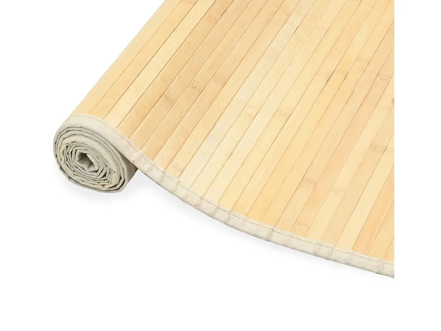 Alfombra De Cocina-Alfombra de bambú 100x160 cm Natural Marru00f3n