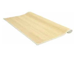 Alfombra De Cocina-Alfombra de bambú 160x230 cm Natural Marru00f3n