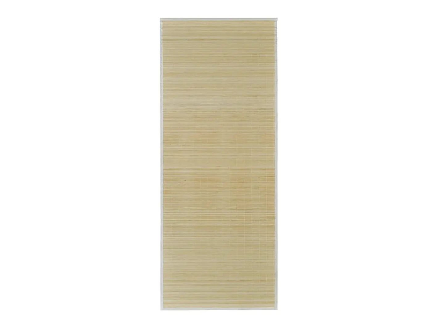 Clicnbuy Alfombra De Salón-Alfombra de bambú 100x160 cm natural Marru00f3n