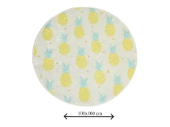 Alfombra De Baño|Ropa De Cama-Alfombra de baño Ananas DJT Çap Multicolor