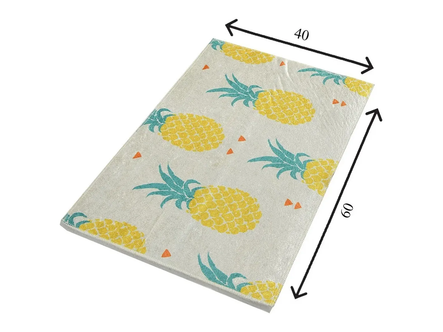 Alfombra de baño Ananas DJT Multicolor Clearance