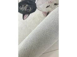 Alfombra De Baño|Ropa De Cama-Alfombra de baño Angry Cats DJT Çap Multicolor