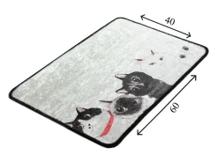 Alfombra De Baño|Ropa De Cama-Alfombra de baño Angry Cats DJT Multicolor