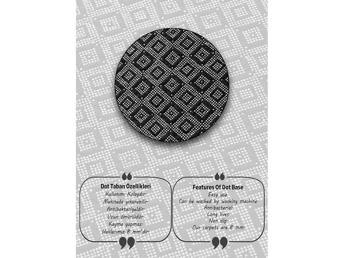 Alfombra de baño Antoryum Circle Djt 140 Multicolor Clearance