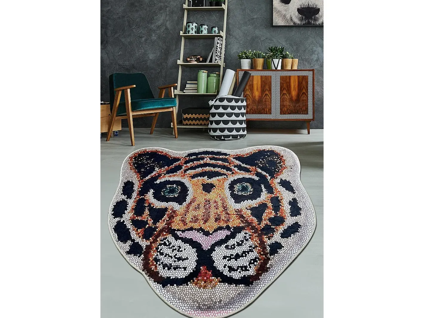 Alfombra De Baño|Ropa De Cama-Alfombra de baño Bengal Djt (160 cm) Multicolor