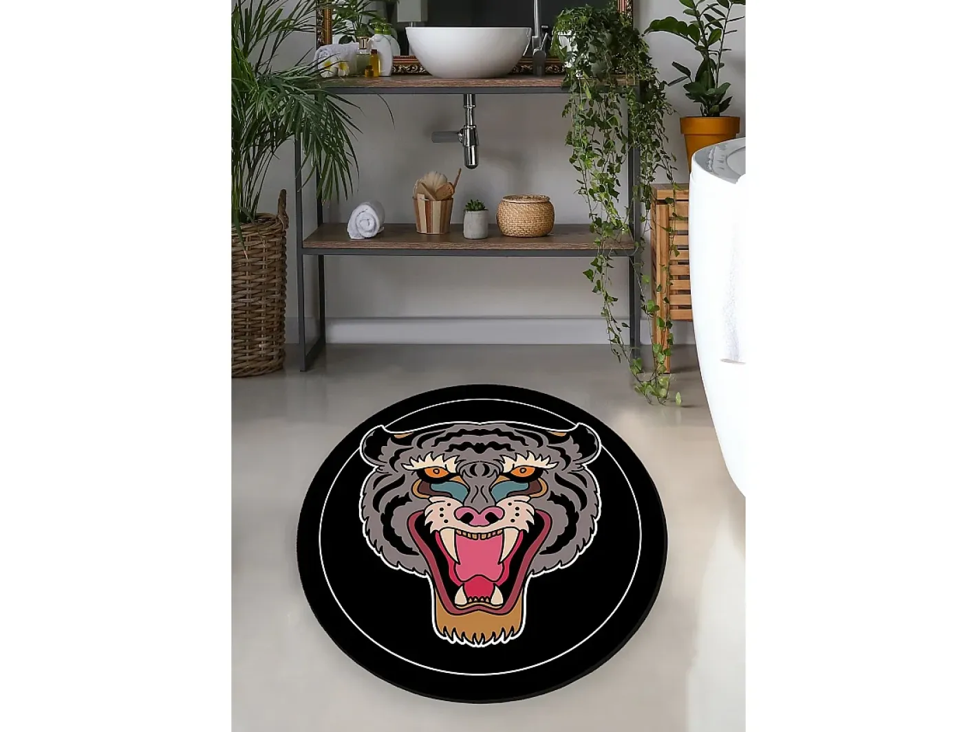 Alfombra de baño Black Woods 120 Multicolor