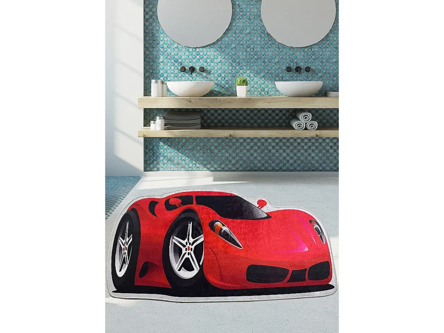 Alfombra De Baño|Ropa De Cama-Alfombra de baño Carcar Multicolor