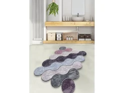Alfombra De Baño|Ropa De Cama-Alfombra de baño Circle lila gris púrpura Multicolor