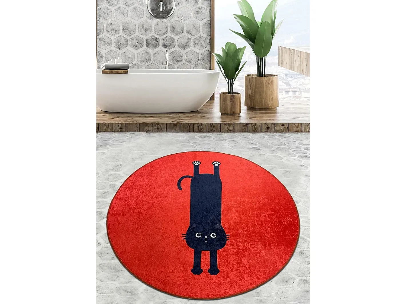 Alfombra De Baño|Ropa De Cama-Alfombra de baño Comfort Djt (200 cm) Multicolor