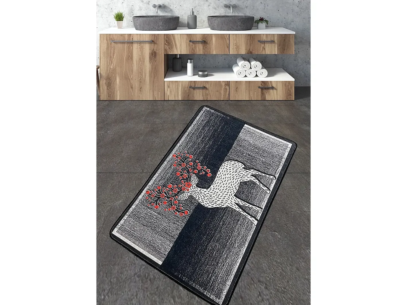 Alfombra De Baño|Ropa De Cama-Alfombra de baño Elafa Multicolor