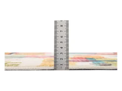 Alfombra de baño estampada con pelo suave 50x60 cm Colorido Ariella Multicolor