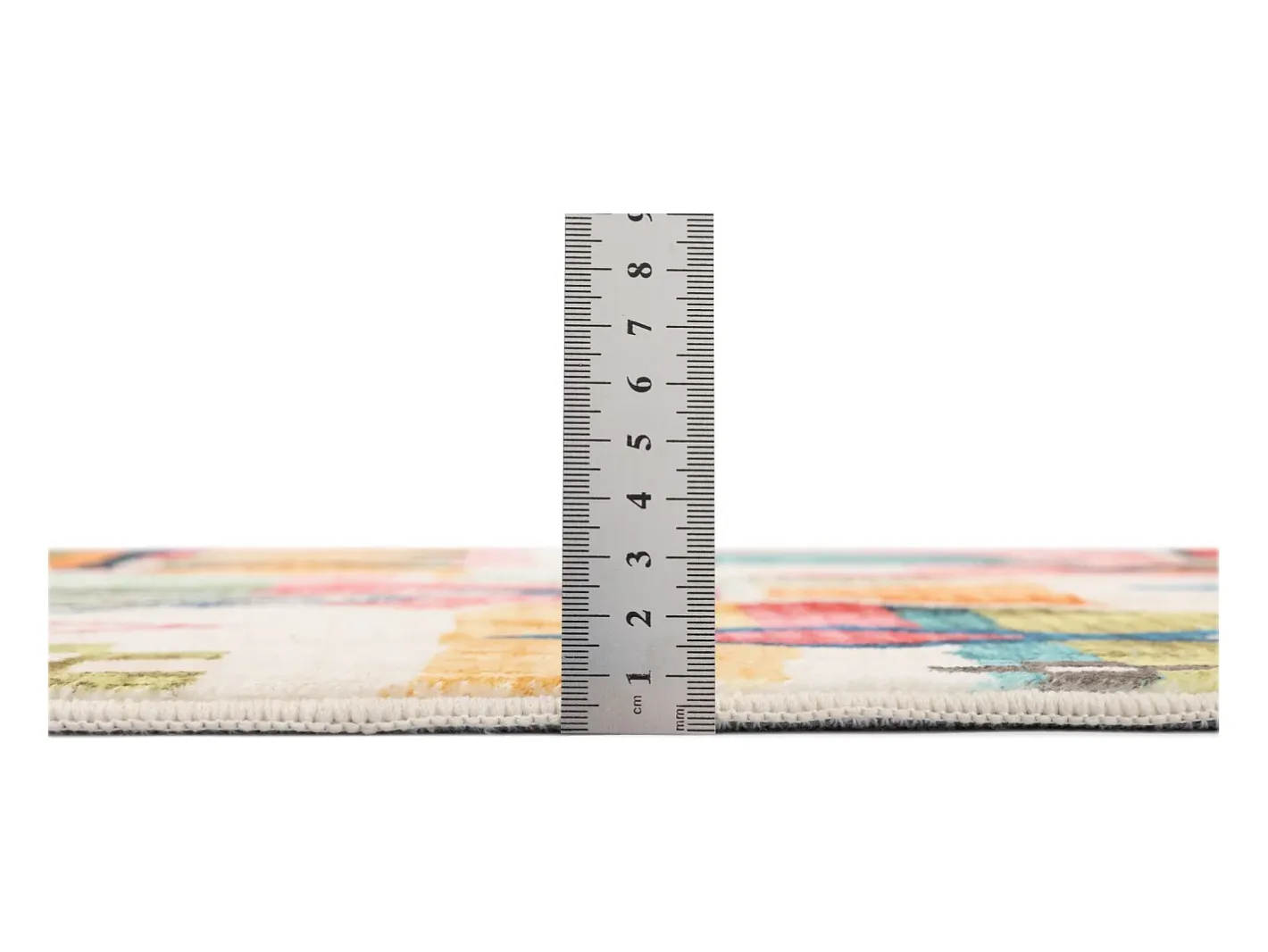 Alfombra de baño estampada con pelo suave 50x60 cm Colorido Ariella Multicolor