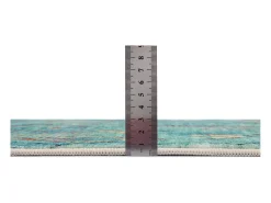 Alfombra de baño estampada con pelo suave 70x120 cm Turquesa Ariella Azul turquesa Clearance