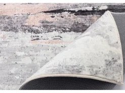 Online Alfombra de baño estampada con pelo suave 70x120 cm Multi Ariella Rosa