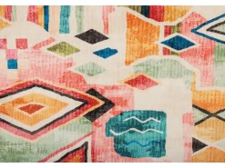 Alfombra de baño estampada con pelo suave 60x100 cm Colorido Ariella Multicolor Clearance