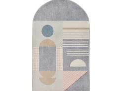 Alfombra De Baño|Ropa De Cama-Alfombra de baño estampada con pelo suave 50x60 cm multi Ariella Gris