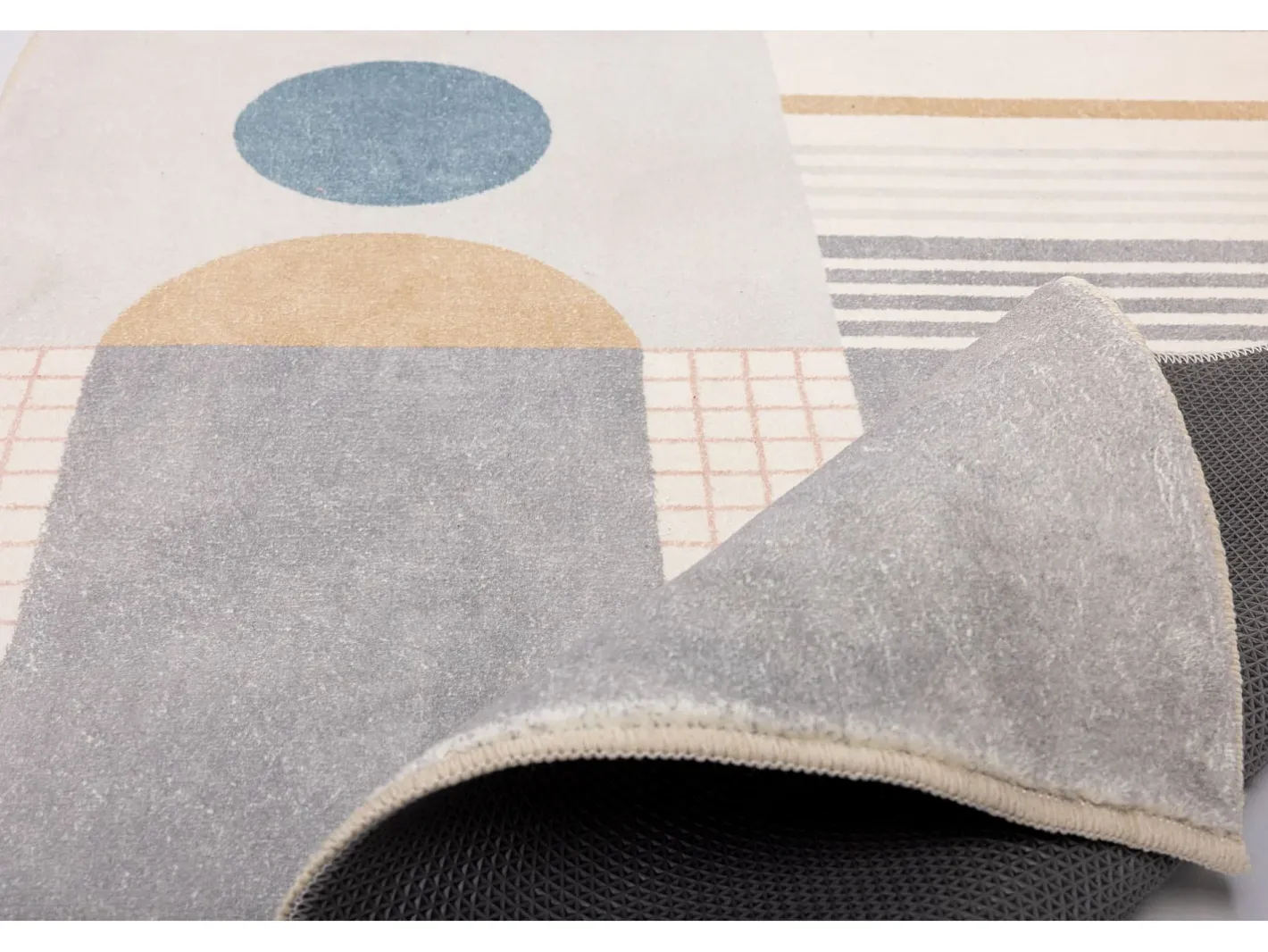 Alfombra De Baño|Ropa De Cama-Alfombra de baño estampada con pelo suave 50x60 cm multi Ariella Gris