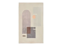 Alfombra de baño estampada con pelo suave 70x120 cm multi Ariella Gris New