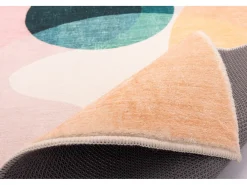 Alfombra De Baño|Ropa De Cama-Alfombra de baño estampada con pelo suave 70x120 cm Colorido Ariella Multicolor