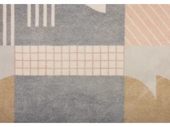Alfombra De Baño|Ropa De Cama-Alfombra de baño estampada con pelo suave 70x120 cm multi Ariella Gris