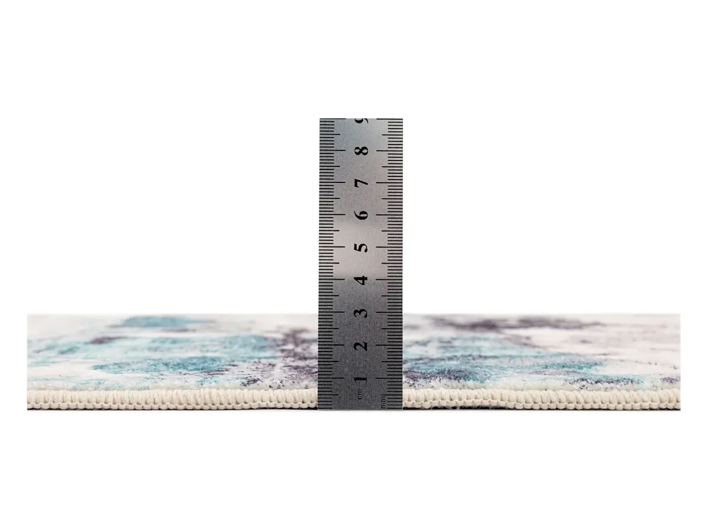 Alfombra De Baño|Ropa De Cama-Alfombra de baño estampada con pelo suave 50x60 cm Turquesa multi Ariella Azul turquesa